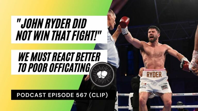 John Ryder did not win that fight | We need better reactions to poor judging | Fight Disciples