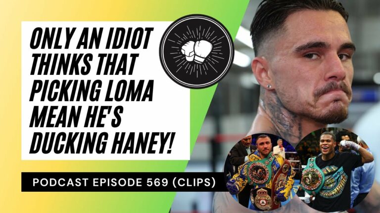Only an idiot thinks that George Kambosos fighting Vasyl Lomachenko means he’s ducking Devin Haney!