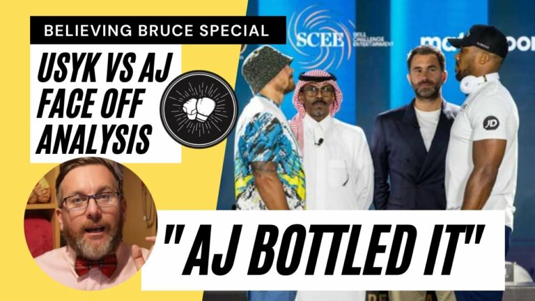 Usyk vs AJ face off analysis | “AJ BOTTLED IT” | A Believing Bruce Special