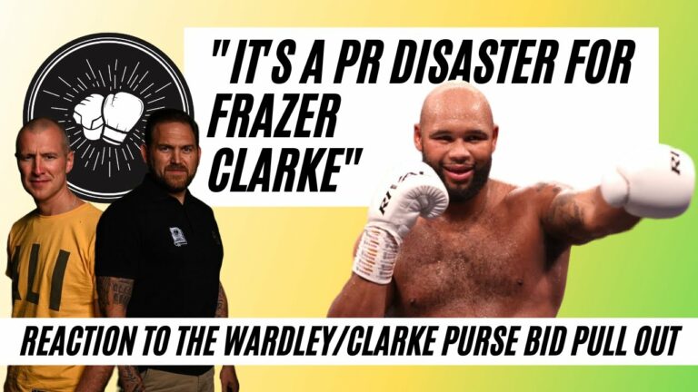 “It’s a PR disaster for team Frazer Clarke” | Reaction to the purse bid pull out